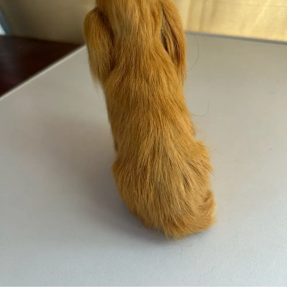 Realistic Brown Dog Figurine